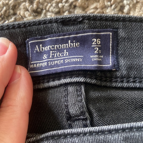 Abercrombie and Fitch black jeans - Picture 2 of 4